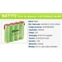BATERIA 4,8V 2300MAH AAX4
