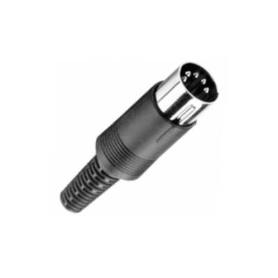 CONECTOR DIN MACHO A ROSCA 6P 45º