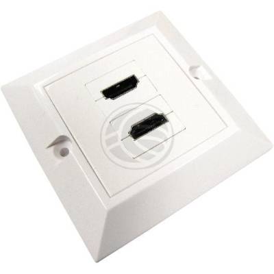 CAJA EMPOTRAR 2 CONECTORES HDMI H DOBLE H.CODO