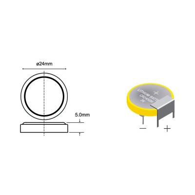 PILA LITIO PLI010 CR2450H 3V 500MAH