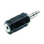 ADAPTADOR JACK STEREO MACHO 3,5 A JACK MONO HEMBRA. 2.5