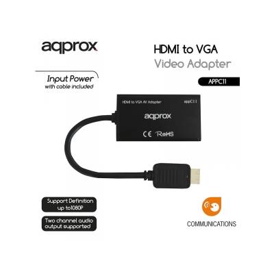 CONVERTIDOR HDMI A VGA SALIDA AUDIO