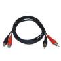 PROLONGADOR RCA DOBLE P 3M. APANTALLADO