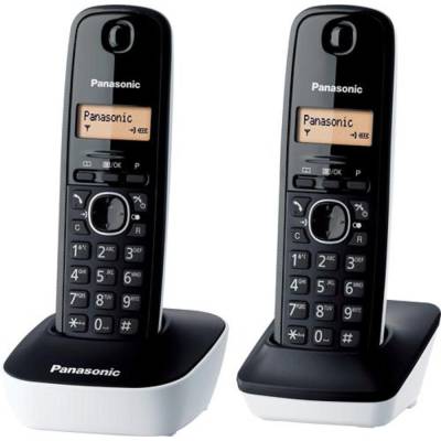 TELEFONO DECT PANASONIC KX-TG1612SP1 BLA/NGR DUO