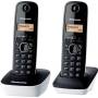 TELEFONO DECT PANASONIC KX-TG1612SP1 BLA/NGR DUO