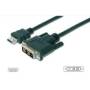 CABLE HDMI A 19P M-DVI 2M.