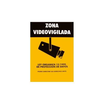 CARTEL DE ZONA VIGILADA