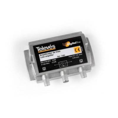 AMPLIFICADOR TELEVES 7485 LINEA 20DB 5-2150