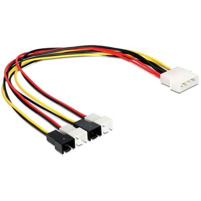 CABLE ALIM. VENTILADORES MOLEX 4 PIN 4X2 PIN FAN