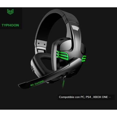AURICULARES PC COMPATIBLES PS4 TYPHOON BG GAMING