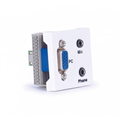PANEL VGA JACK 3,5 MIC FONESTAR WP52JVJ