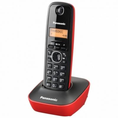 TELEFONO DECT PANASONIC KX-TG1611SPR ROJO