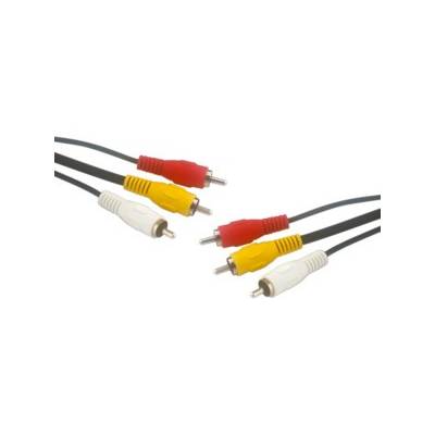 CABLE AUDIO-VIDEO 3 RCA M-M 1,5M
