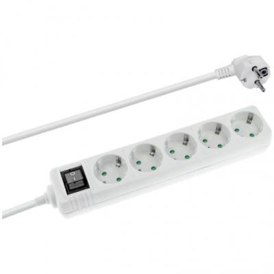 REGLETA NIMO MEL-003 BLANCA CABLE 5 TOMAS INTERR
