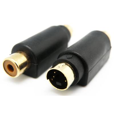 ADAPTADOR RCA HEMBRA  A S-VHS MACHO 4P