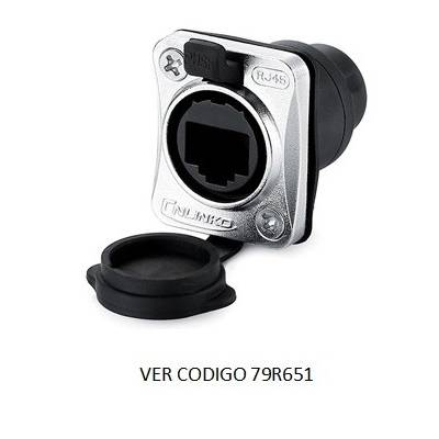 CONECTOR CHASIS RJ45 -HEMBRA-HEMBRA IP65