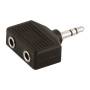 JACK STEREO 3,5 MACHO A 2 JACK 3.5 HEMBRA