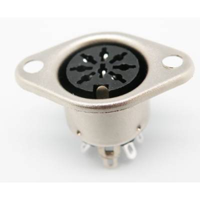 CONECTOR DIN 8 PIN HEMBRA TORNILLO