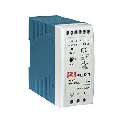 FUENTE ALIMENTACION MINI CARRIL DIN 60W 24V 2,5A