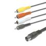 CABLE AUDIO 5P 4M RCA MACHO 1M.